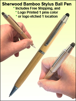 Sherwood Bamboo Stylus Ballpen